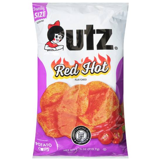 Utz Red Hot Flavoured Family Size Potato Chips