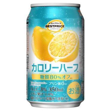 トップバリュ ベストプライス カロリーハーフ レモン 350ml