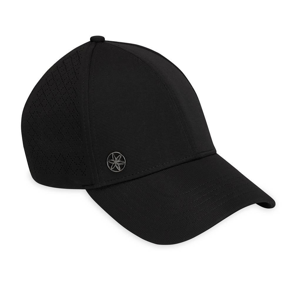 Gaiam Adjustable Wander Breathable Geo Hat, Black