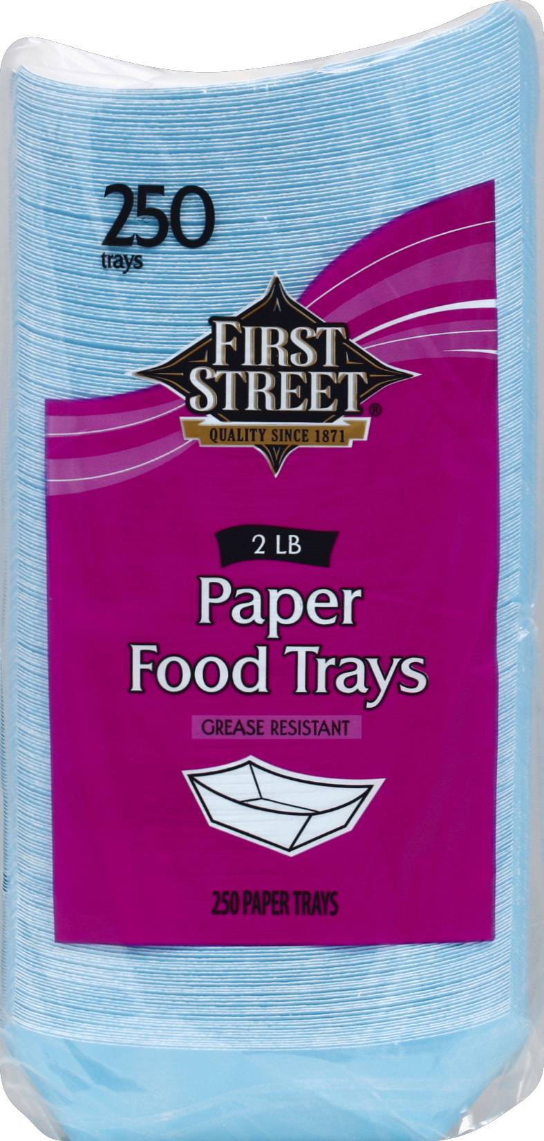 First Street Paper Food Tray (250 ct, 0.12oz)