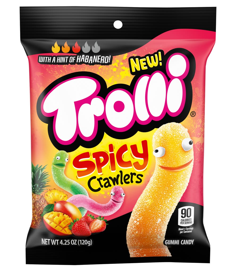 Trolli Crawlers Gummy Candy, Spicy (4.25 oz)