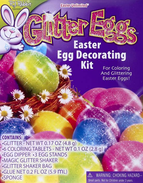 R.j. Rabbit Glitter Eggs Easter Egg Decorating Kit (1 ct)