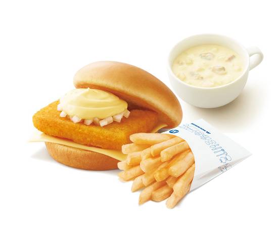 フィッシュバーガー＋70円ドリンクセット