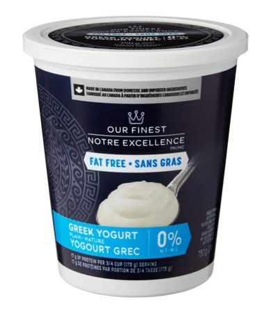 Our Finest 0% M.f. Fat Free Plain Greek Yogurt (750 g)