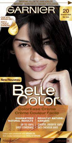 Garnier Belle Color Colorease Crème Haircolor, 20 Brownish Black (400 g)