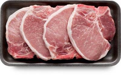 Thin Bone-In Pork Loin Chops - 1.5 Lb