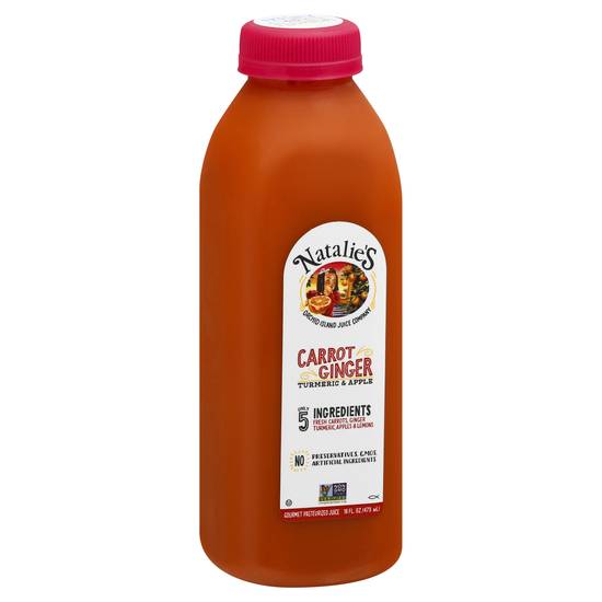 Natalie's Carrot Ginger Turmeric & Apple Juice