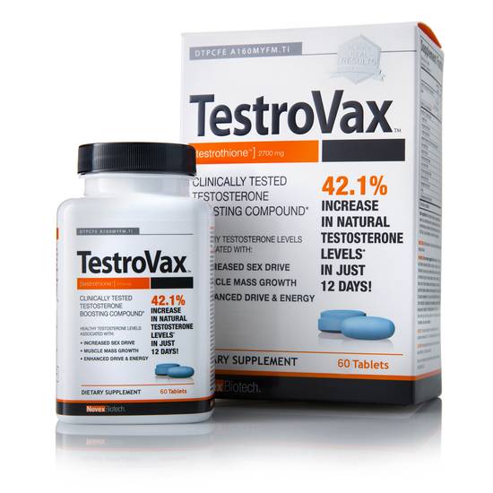 Novex Biotech TestroVax Testosterone Booster Tablets, 60 ct