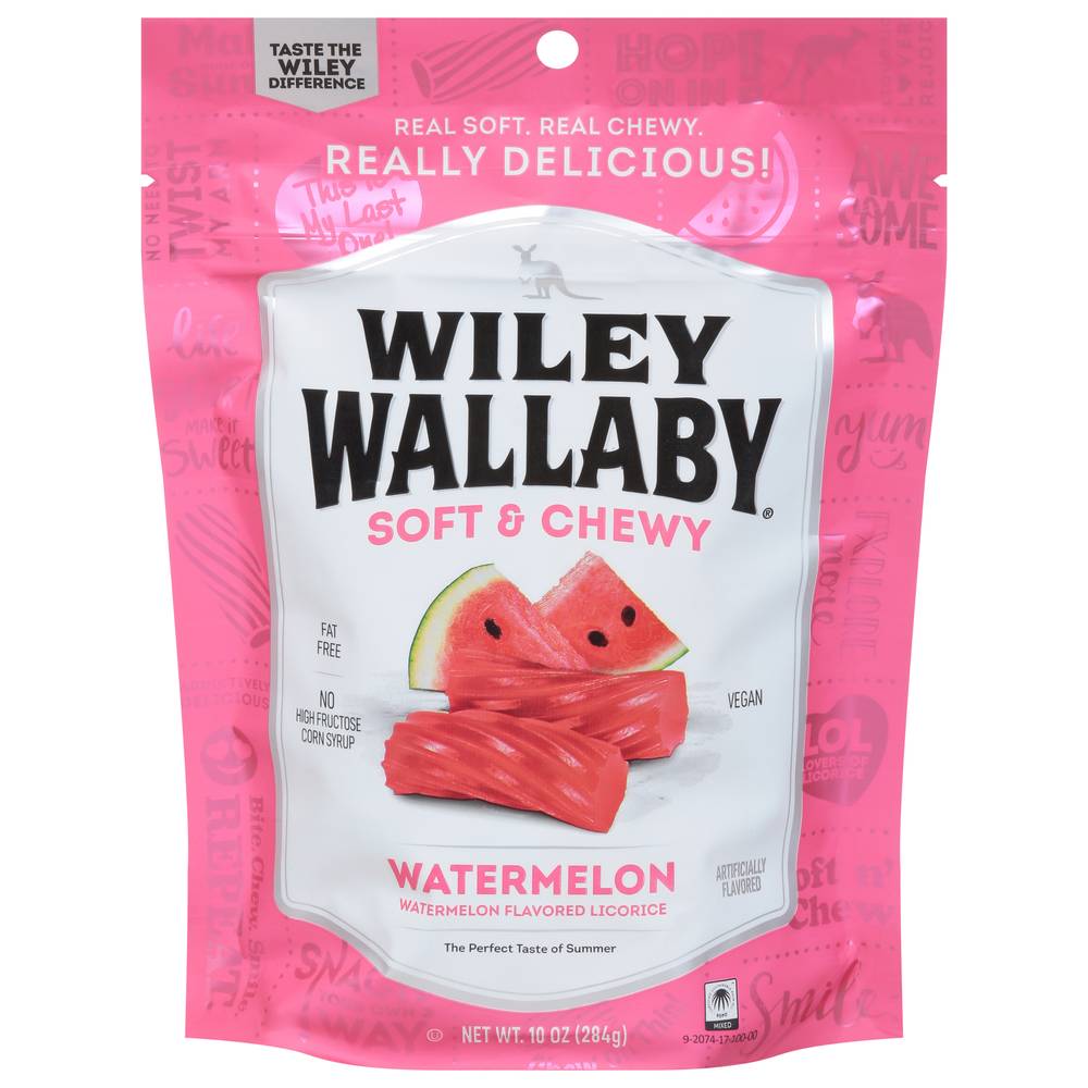 Wiley Wallaby Soft Chewy, Watermelon-Licorice (10 oz)