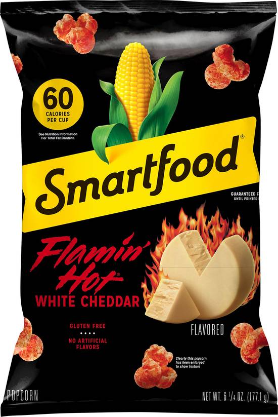 Smartfood Flamin' Hot White Cheddar Flavored Popcorn