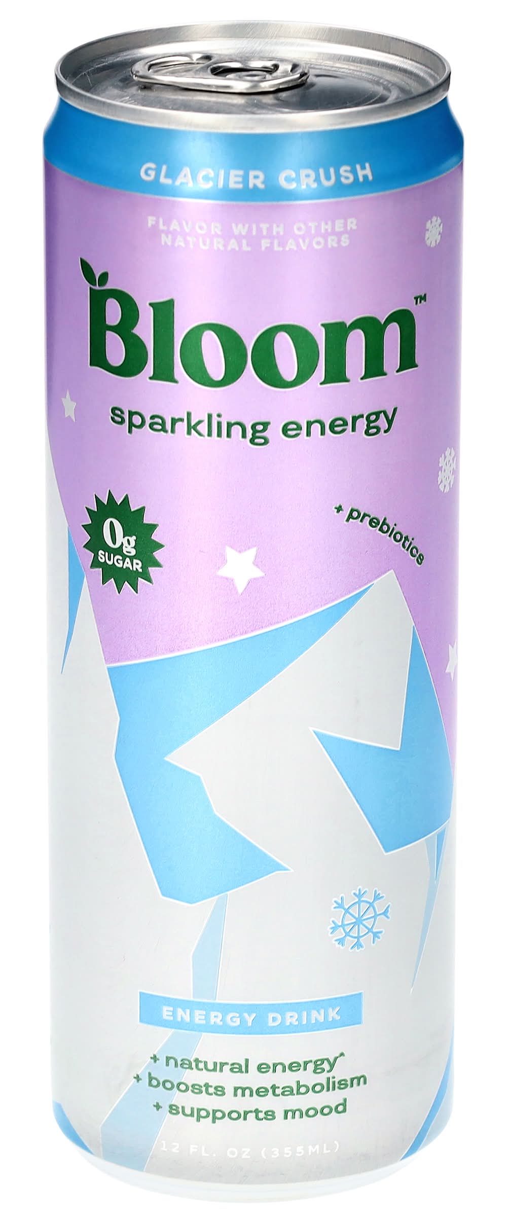Bloom Sparkling Energy Drink, Glacier Crush (12 fl oz)