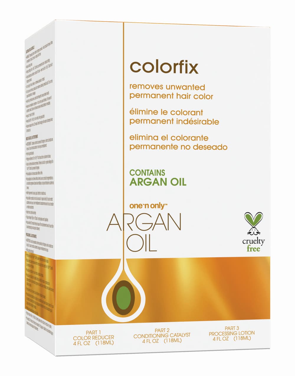 One n' Only Colorfix Permanent Hair Color Remover With Argan Oil (3 x 4 fl oz)