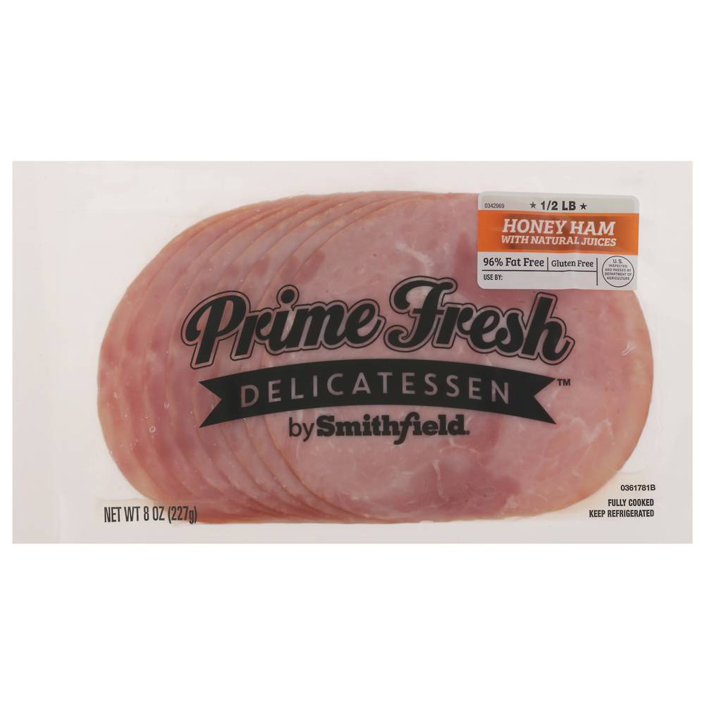 Smithfield Prime Fresh Delicatessen Honey Ham With Natural Juices