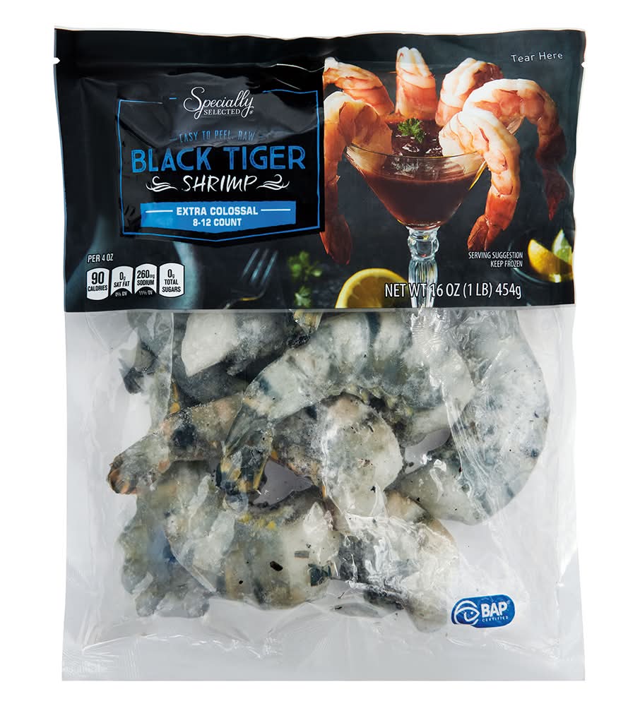Specially Selected Black Tiger Shrimp, Extra Colossal (1 lbs)