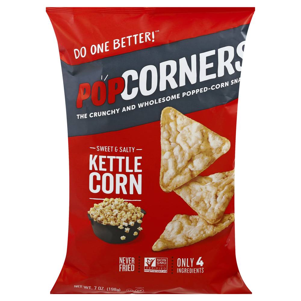 PopCorners Popped Corn Snacks, Kettle Corn (7 oz)