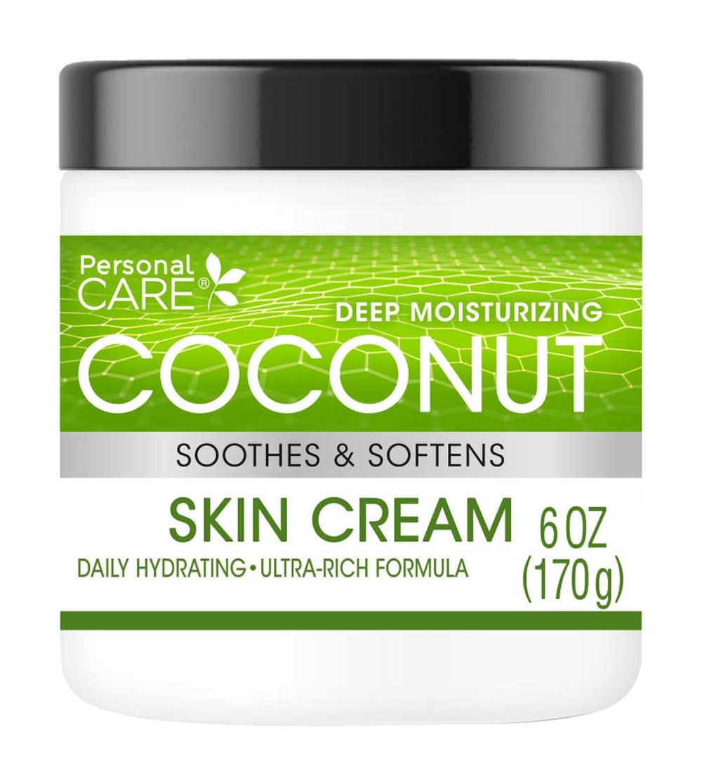 Personal Care Deep Moisturizing Soothes & Softens Coconut Skin Cream (6 oz)