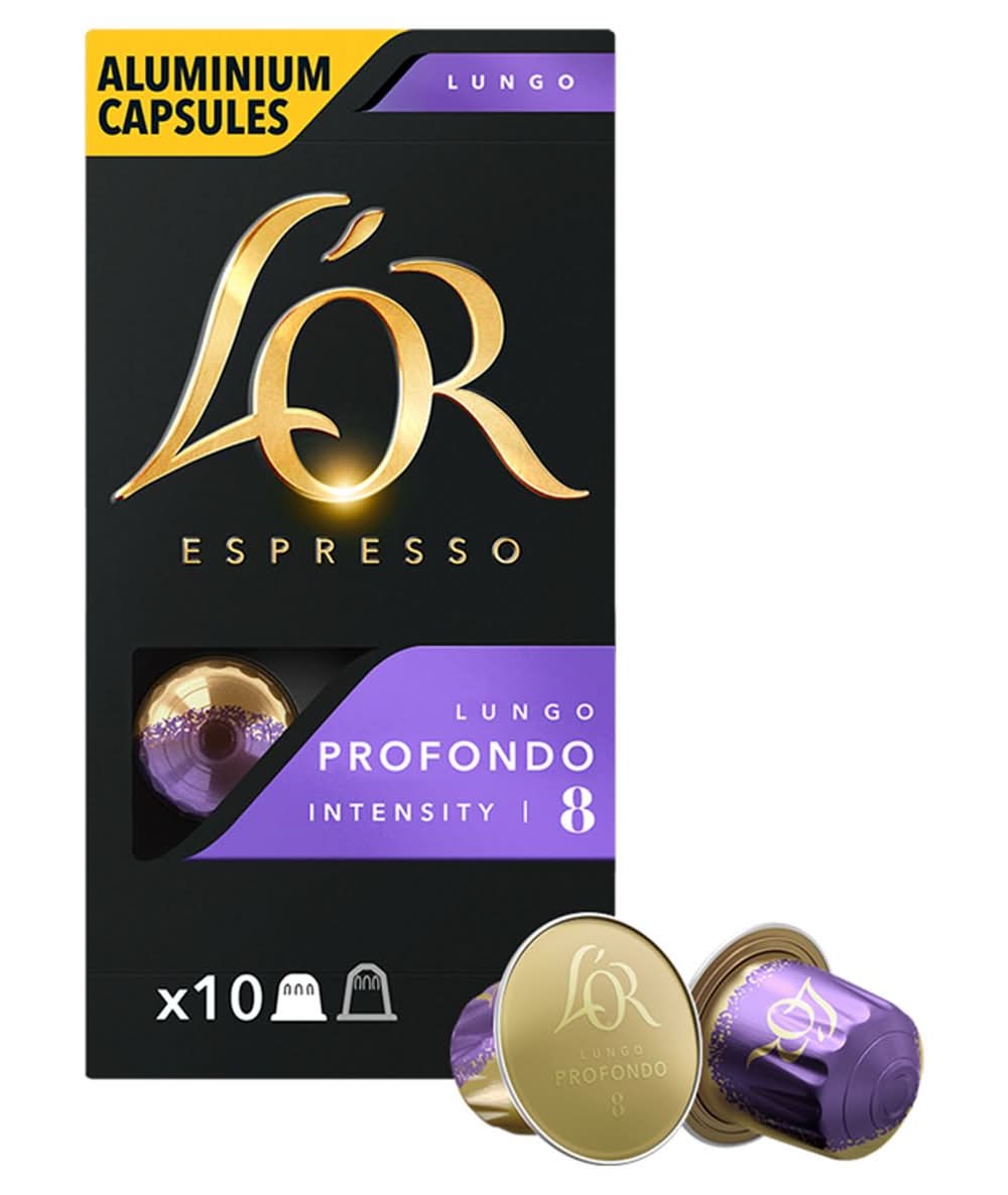 L''OR Café Capsule Lungo Profondo Intensité 8 10 pièces