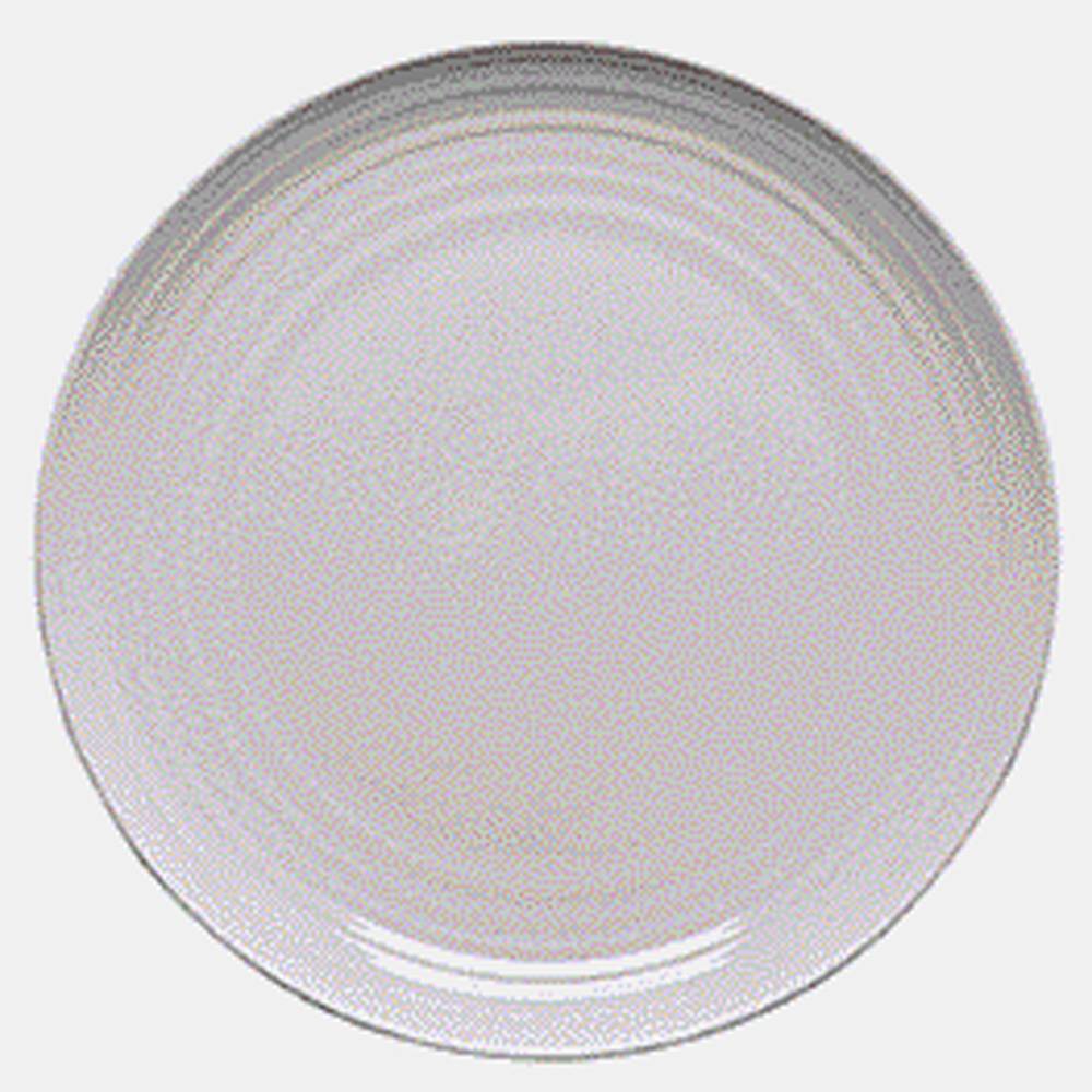 Assiette blanche e/mélamine a/bordure