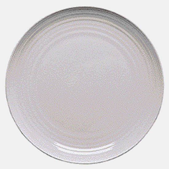 Dollarama Assiette blanche e/mélamine a/bordure (10.5'')