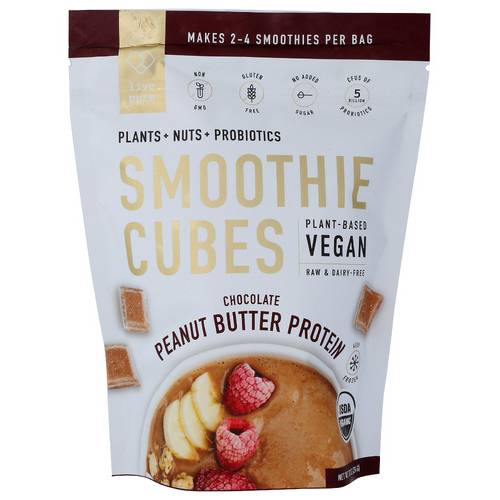 Live Pure Organic Chocolate Peanut Butter Protein Smoothie Cubes