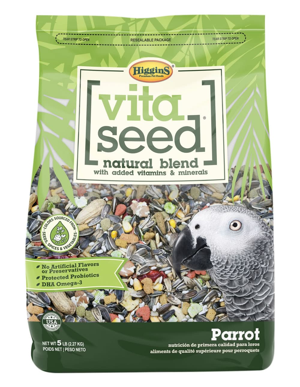 Higgins Vita Seed Parrot Food (Color: Assorted, Size: 5 Lb)