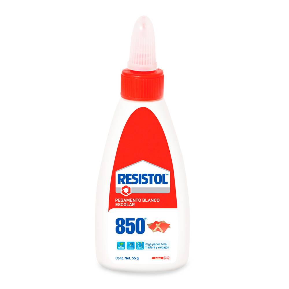 Resistol pegamento blanco 850 (botella 55 g)
