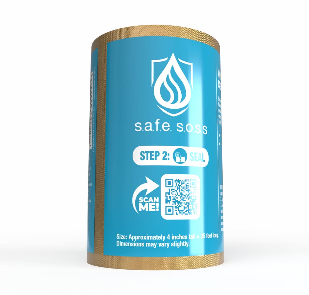 SAFE SOSS Home Commercial/Residential Wildfire ember tape Approx 4" w x 35' long