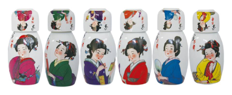 Plum Wine Geisha Bottle And Cup Vol 10% 180ml