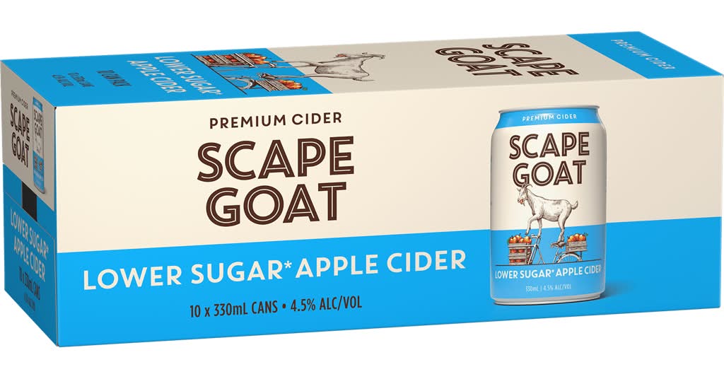 Scape Goat Premium Lower Sugar Apple Cider 10x330ml