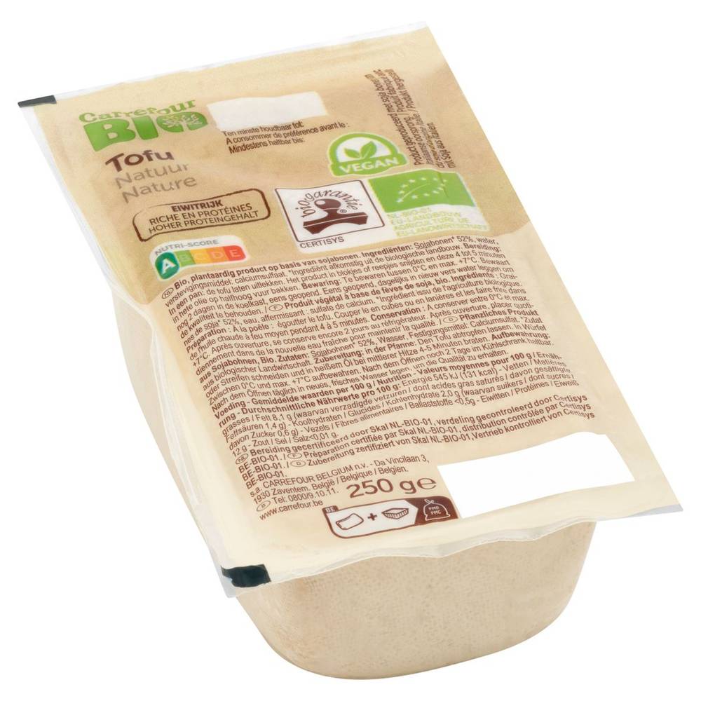 Carrefour Bio Tofu Nature 250 g