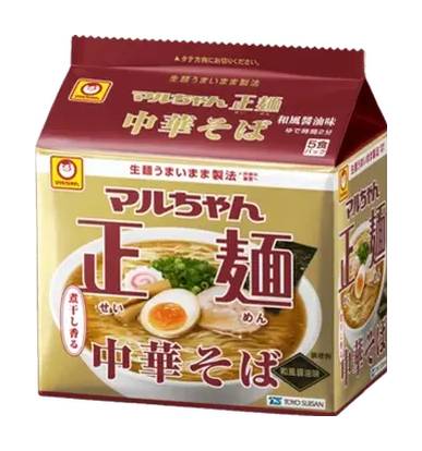 東洋水産 マルちゃん正麺 中華そば - 和風醤油味 (5 入)