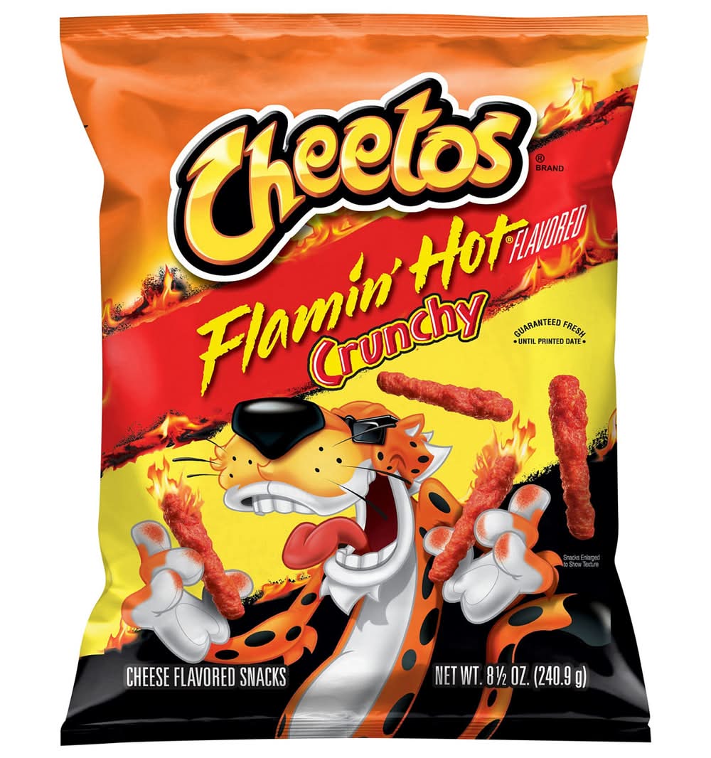 Cheetos Cheese Flavored Snacks, Crunchy, Flamin' Hot Flavored