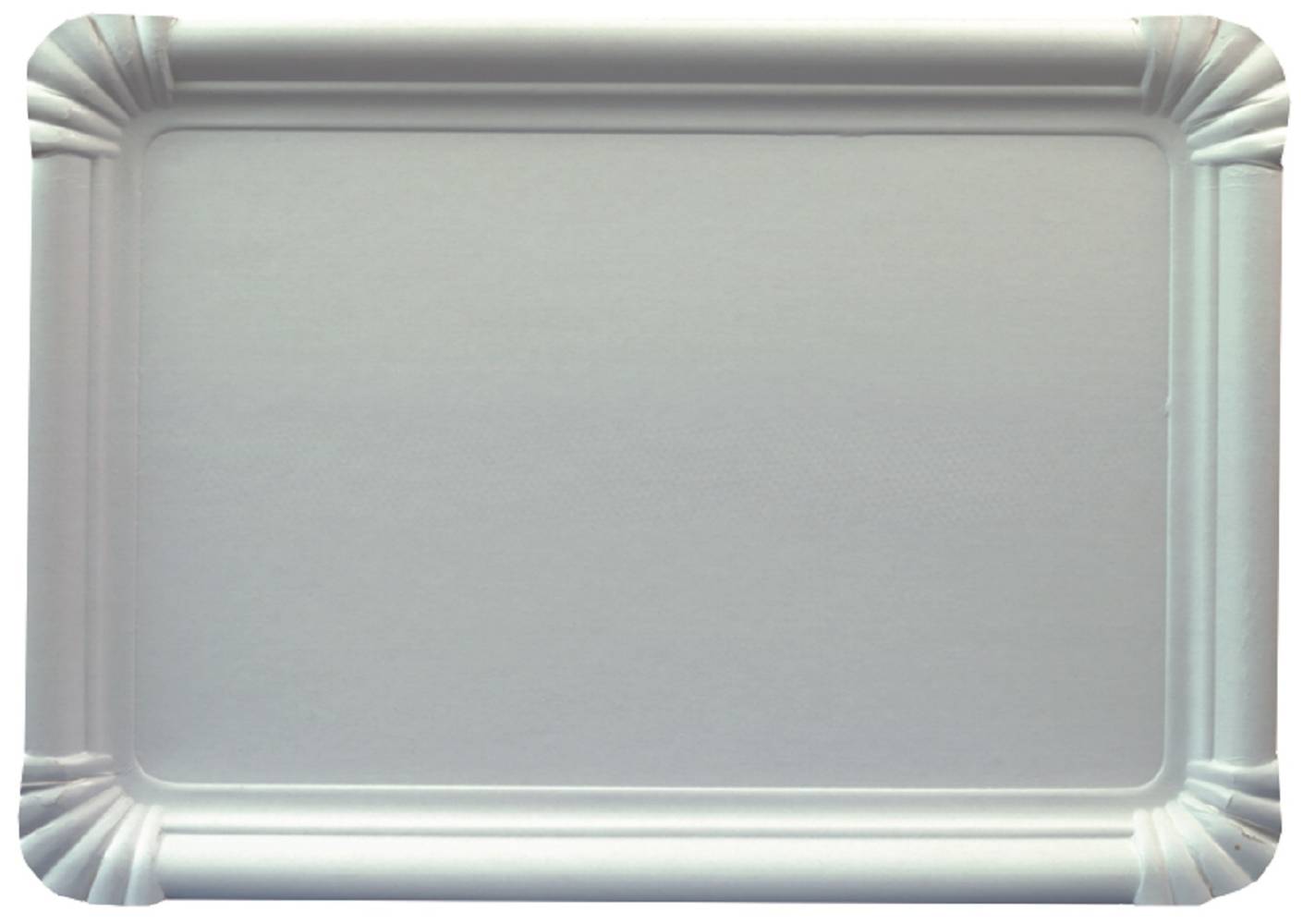 Domédia - Plateaux carton rectangulaire 24cmx33cm blanc