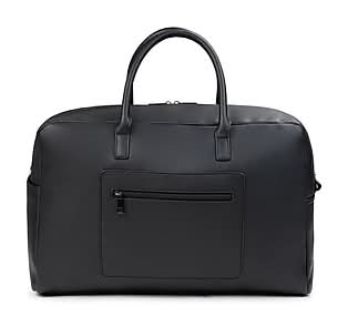 Bond Street Faux Leather Travel Duffel, Black (DUF2749BS-BLACK)