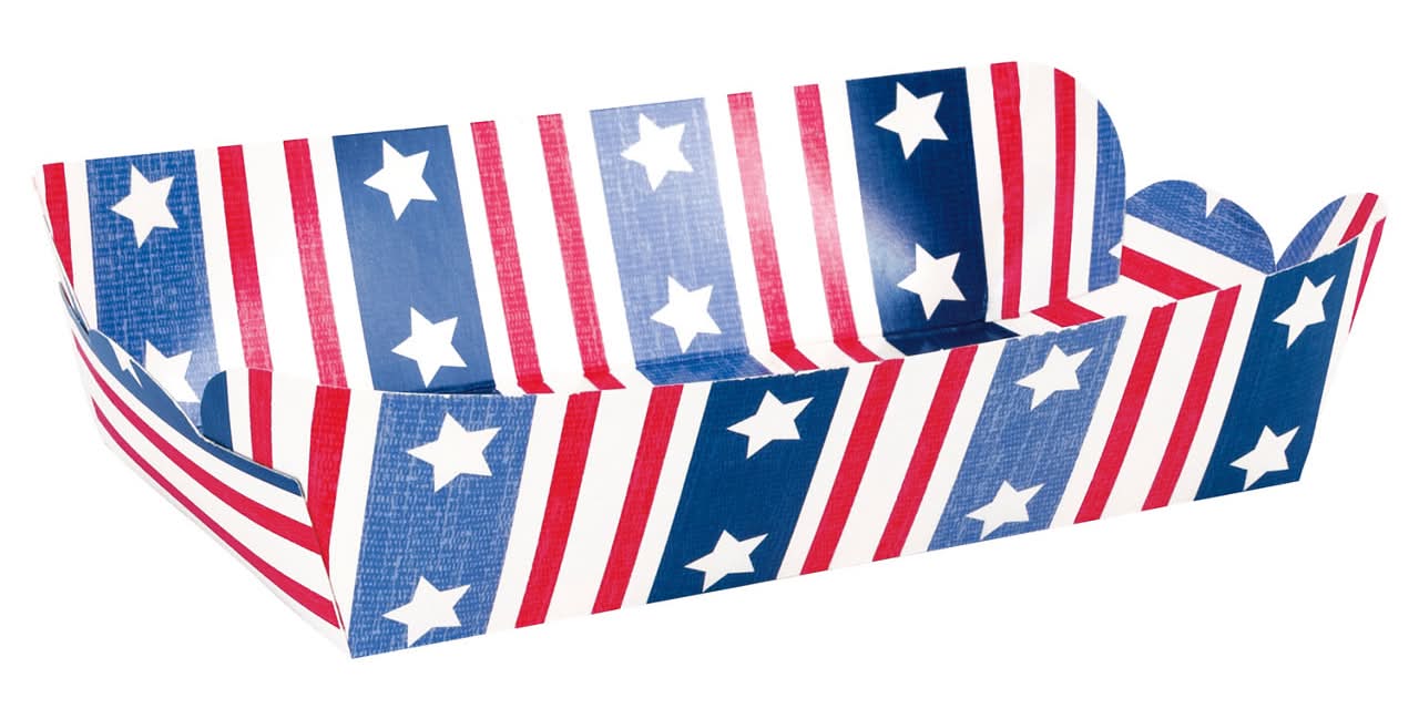 Patriotic Vibes Hot Dog Trays 8 Ct