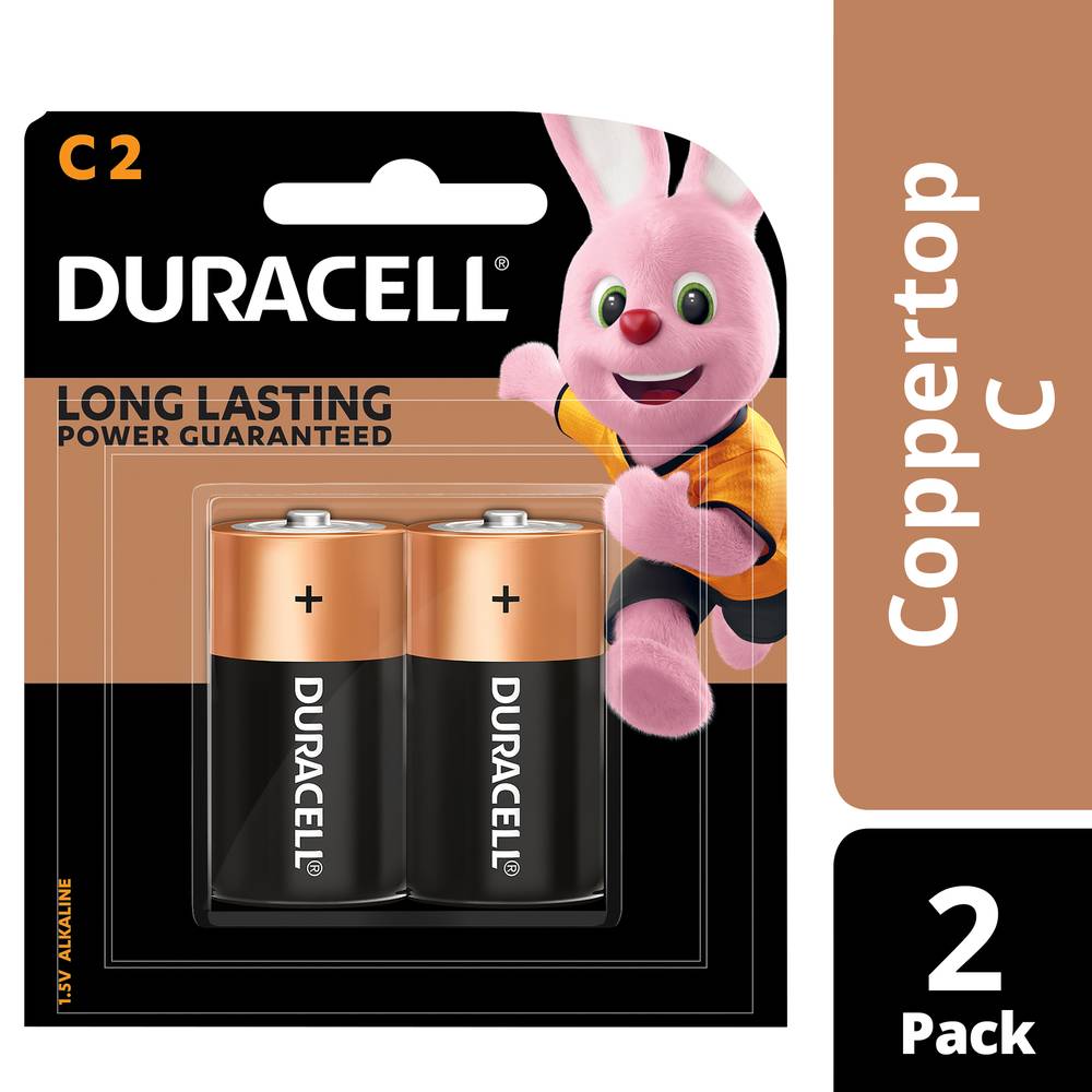 Duracell C2 Long Lasting 1.5v Alkaline Batteries (2 pack)