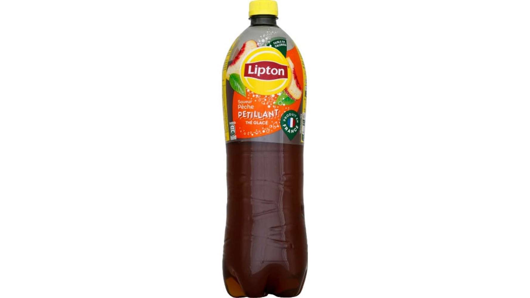 Lipton - Boisson au thé glacé pétillant (1.25 L) (pêche)