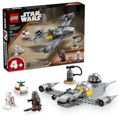 LEGO Star Wars the Mandalorian Mando & Grogu's N 1 Starfighter Toddler Toy, Assorted (92 ct)