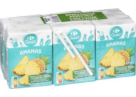Carrefour Classic' - Jus d'ananas (20 cl)
