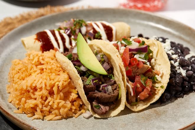 Chilango Combo- Enchilada & 2 Taco Combo