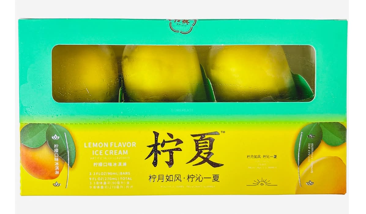 Hong Qi Ice Cream, Summer Lemon (3 x 75 g)