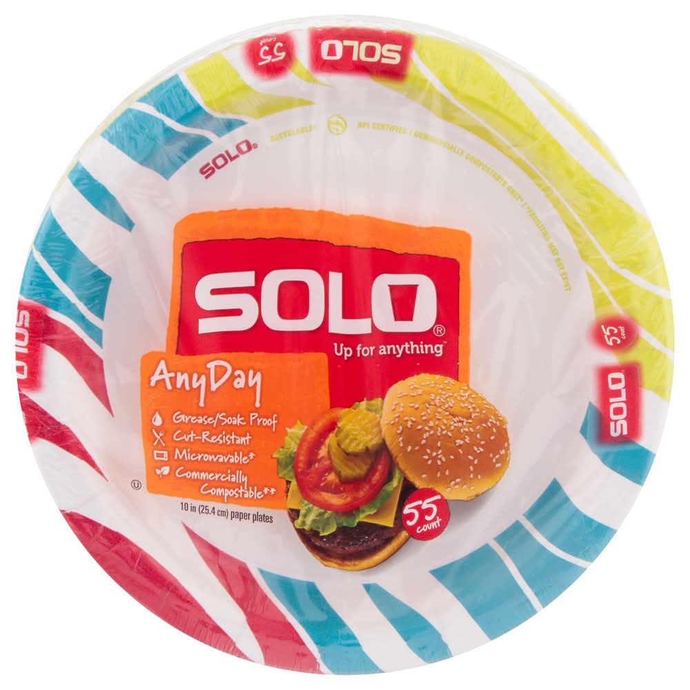 Solo Any Day Paper Plates (2.3 lbs)