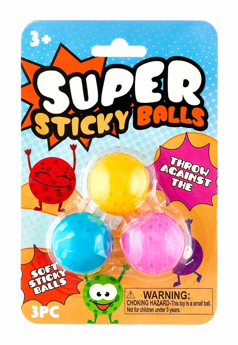 Super Sticky Balls Age 3+ (3 ct)