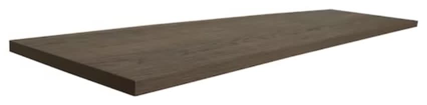 Style Selections 11.7-in D x 71.7-in L Dark Wood MDF Rectangular Shelf board