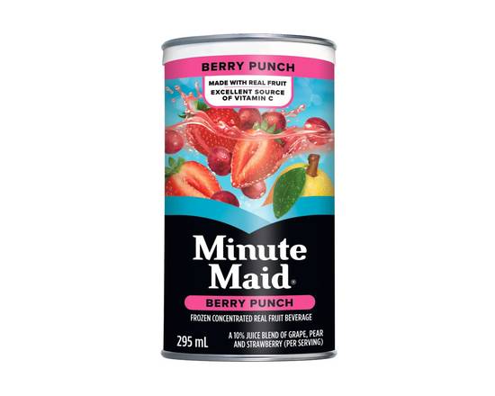 Minute Maid · Minute MaidMD Punch aux fruits des champs concentré congelé Canette de 295 mL (295 ml) - Berry punch concentrate (295 mL)