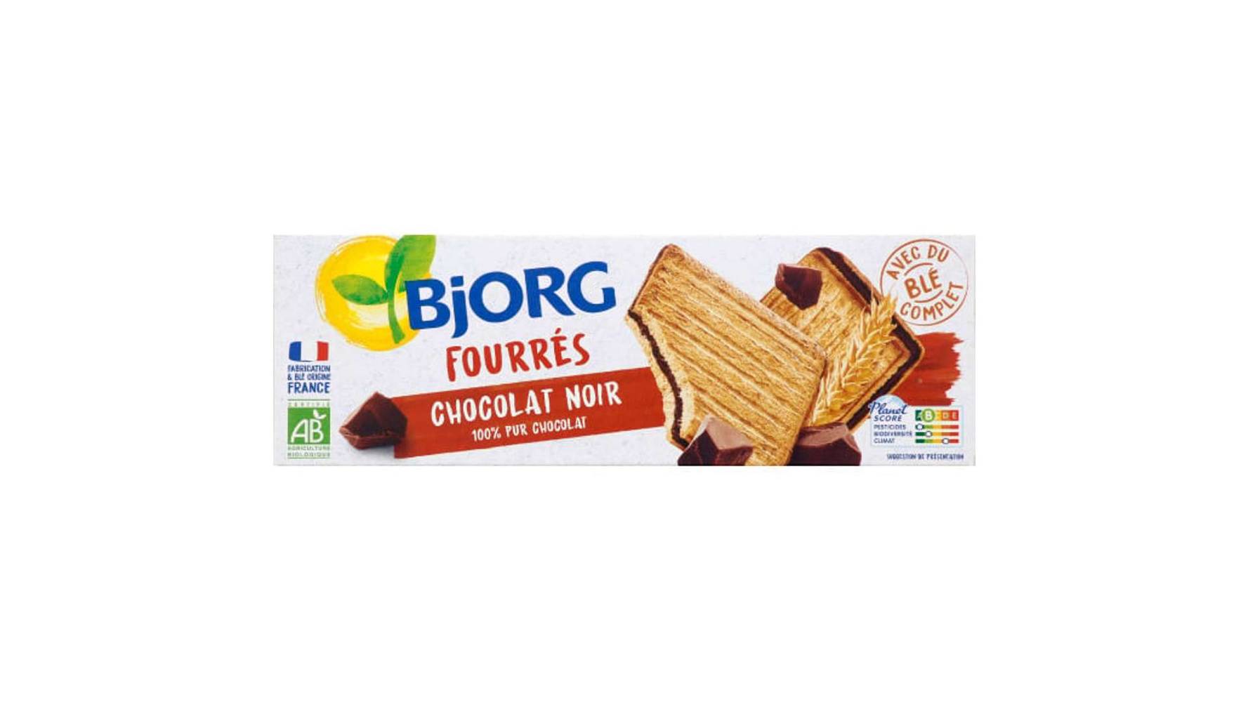 Bjorg - Biscuits fourrés chocolat noir bio