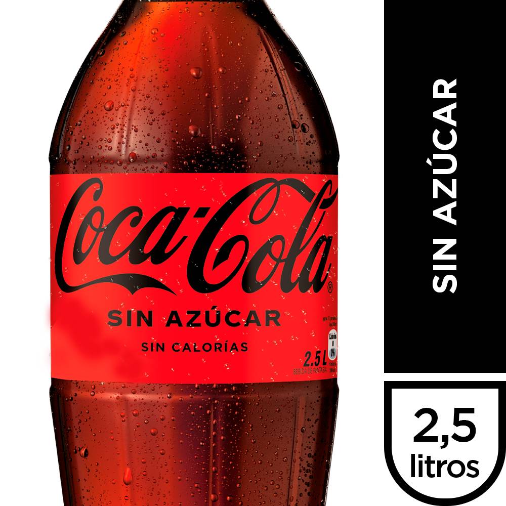 Coca-Cola · Bebida gaseosa sin azúcar (2,5 L)