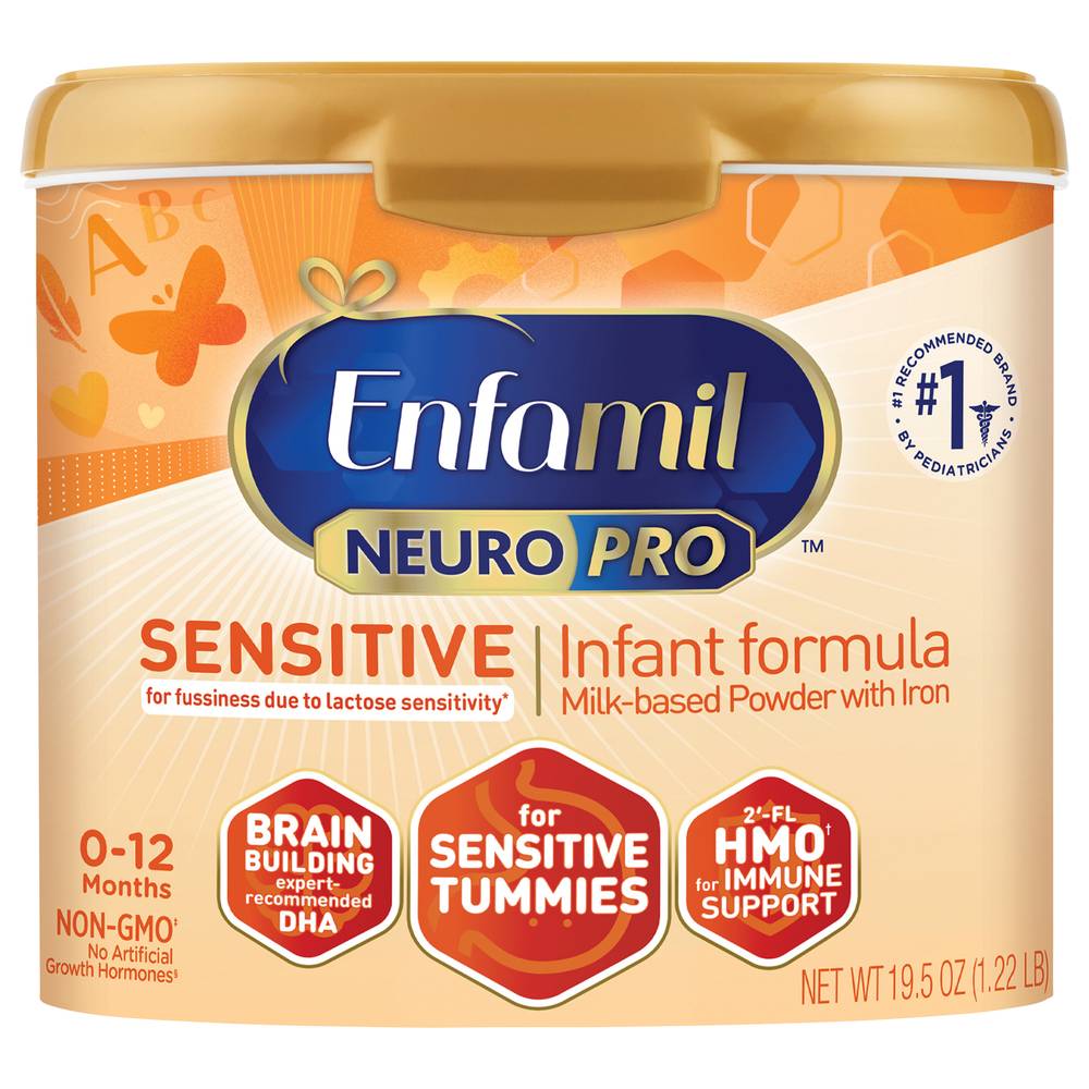 Enfamil Neuro Pro Sensitive Milk-Based Powder Infant Formula (19.5 oz)