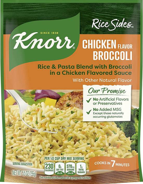 Knorr Rice Sides Chicken Flavor Broccoli Rice & Pasta Blend