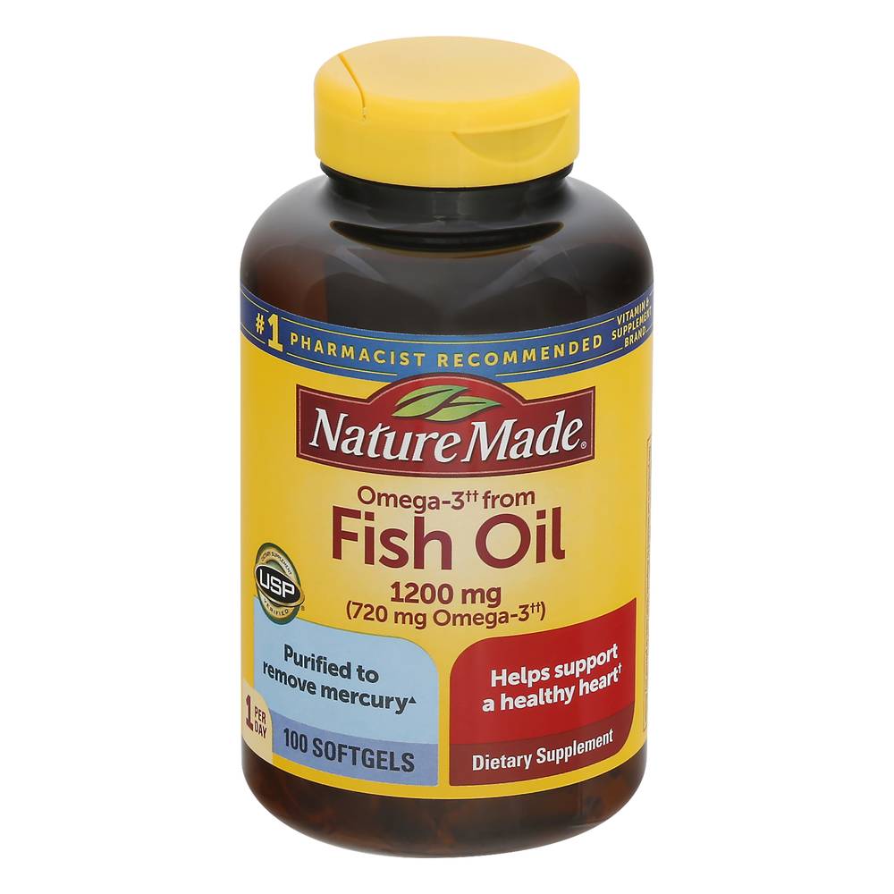 Nature Made Omega-3++ From Fish Oil 1200mg Softgels (100 ct)